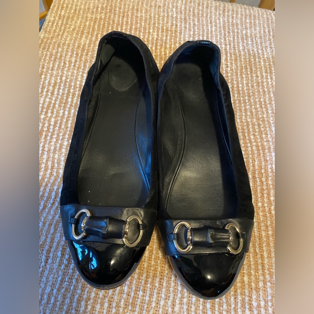 Gucci Luxury Designer Bamboo Horsebit Ballet Flats - Picture 1 of 13